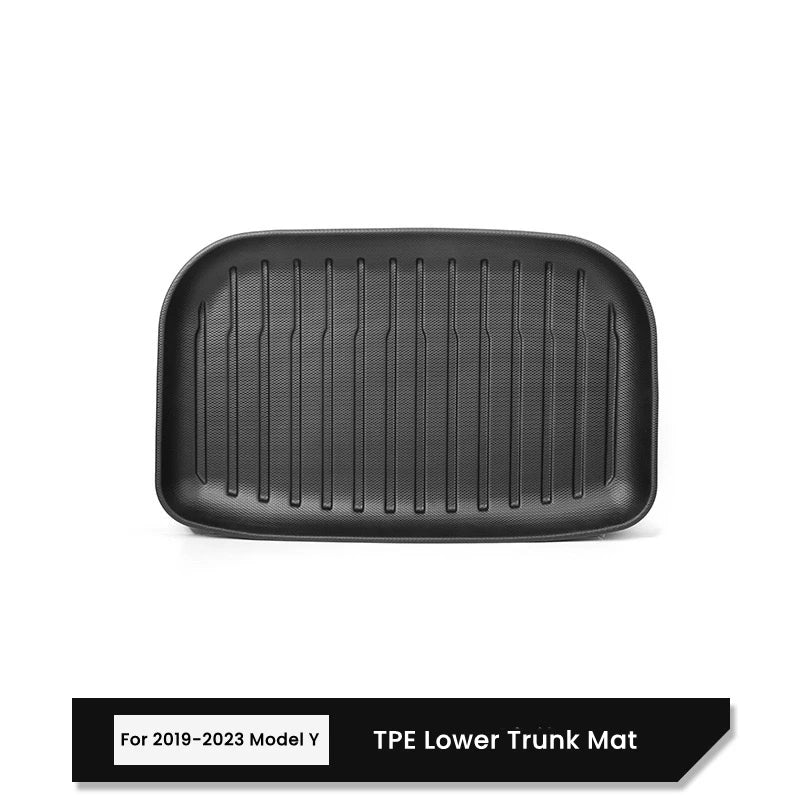 For Tesla Model Y / 3 Front Rear Trunk Mat TPE Full Coverage Trunk Cover Seat Backrest Protective Pad Cargo Liner Anti Dirty Mat