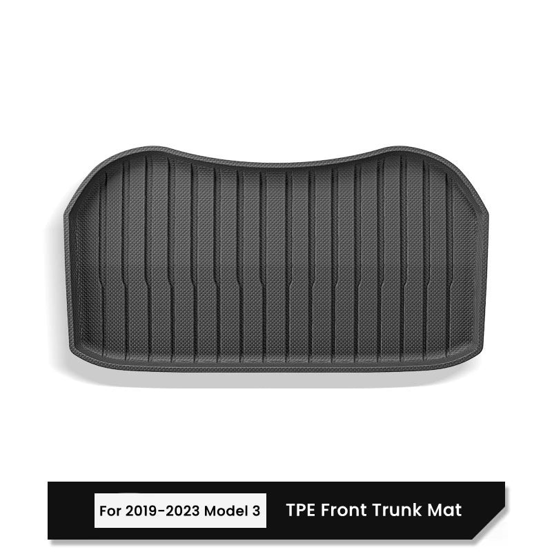 For Tesla Model Y / 3 Front Rear Trunk Mat TPE Full Coverage Trunk Cover Seat Backrest Protective Pad Cargo Liner Anti Dirty Mat