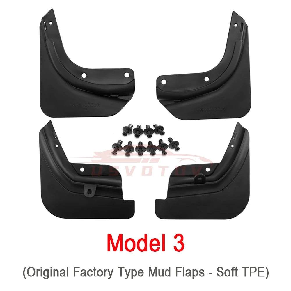 Soft Mud Flaps For Tesla Model 3 & Y